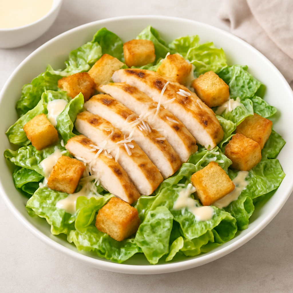 سلطة سيزر وصفة سهلة وسريعة بطعم غني