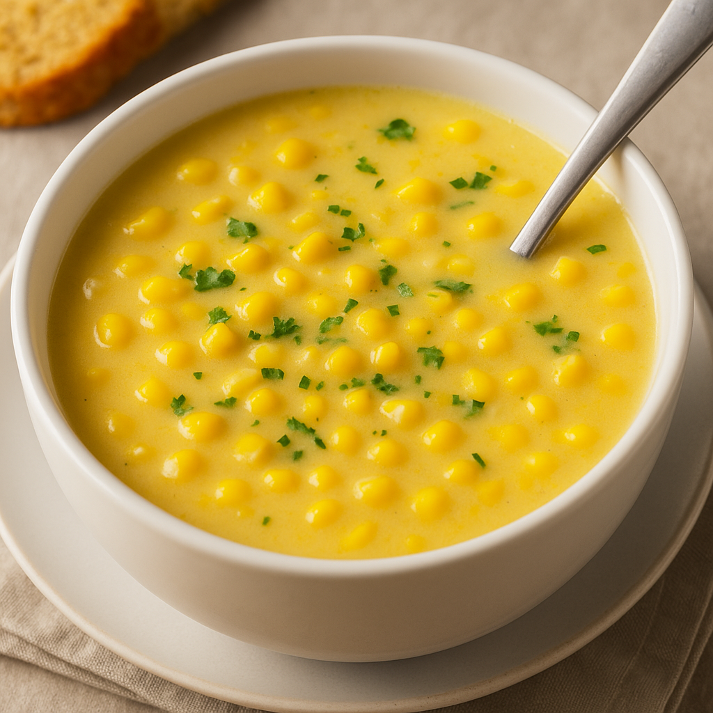 شوربة الذرة السريعة وصفة سهلة بطعم رائع في دقائق