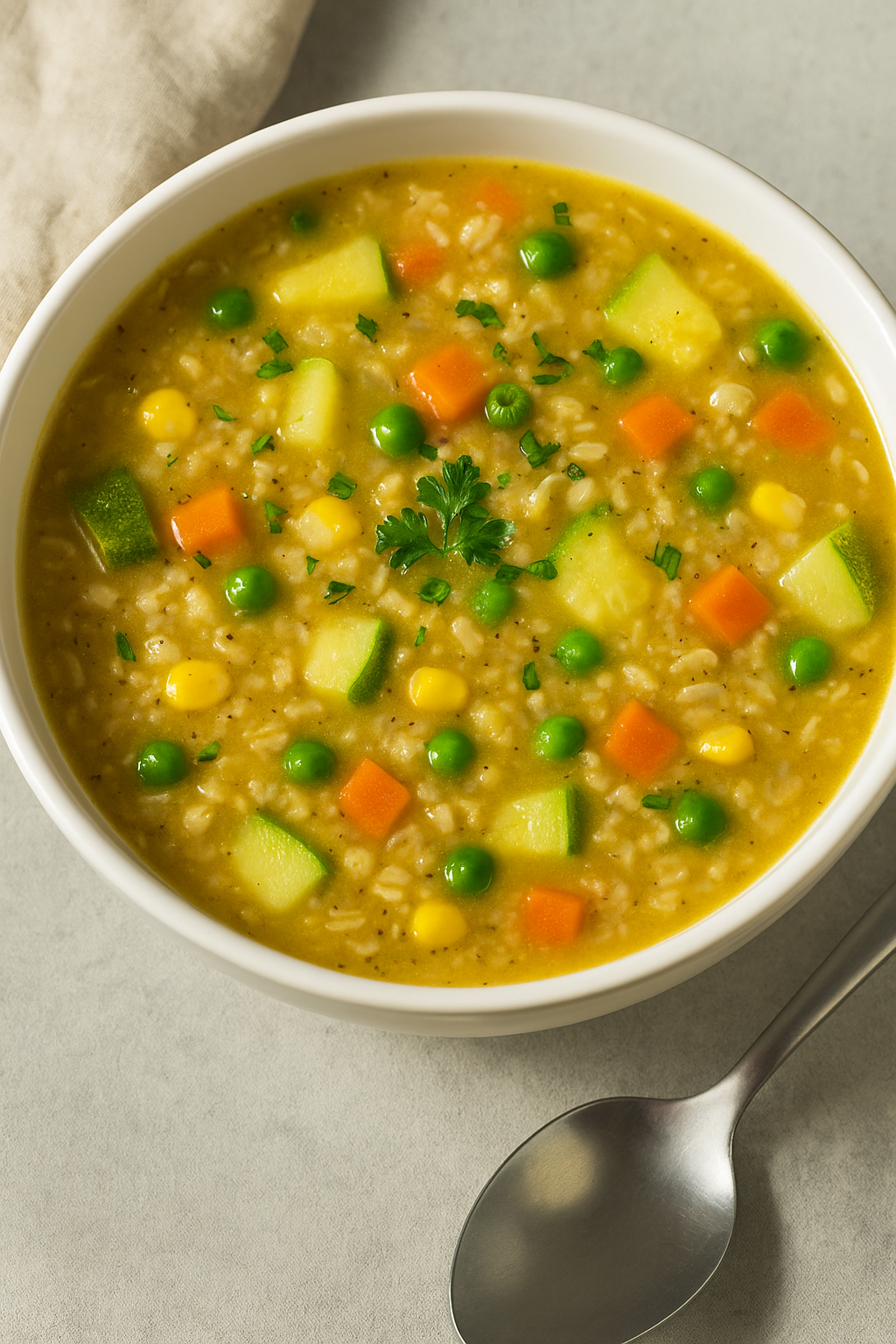 شوربة كويكر بالخضار وصفة مغذية وسهلة التحضير