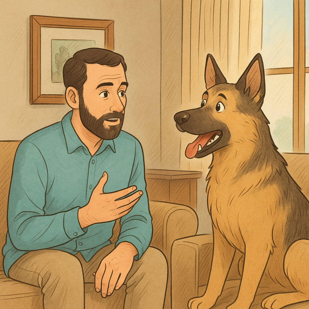 تفسير رؤية كلب يتكلم في المنام وحلم الحديث مع الكلاب